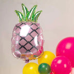 Tropical Hot Pink and orange flamingo Balloons garland arch kit 130pcs with pineapple for Summer Beach luau aloha theme party decorations