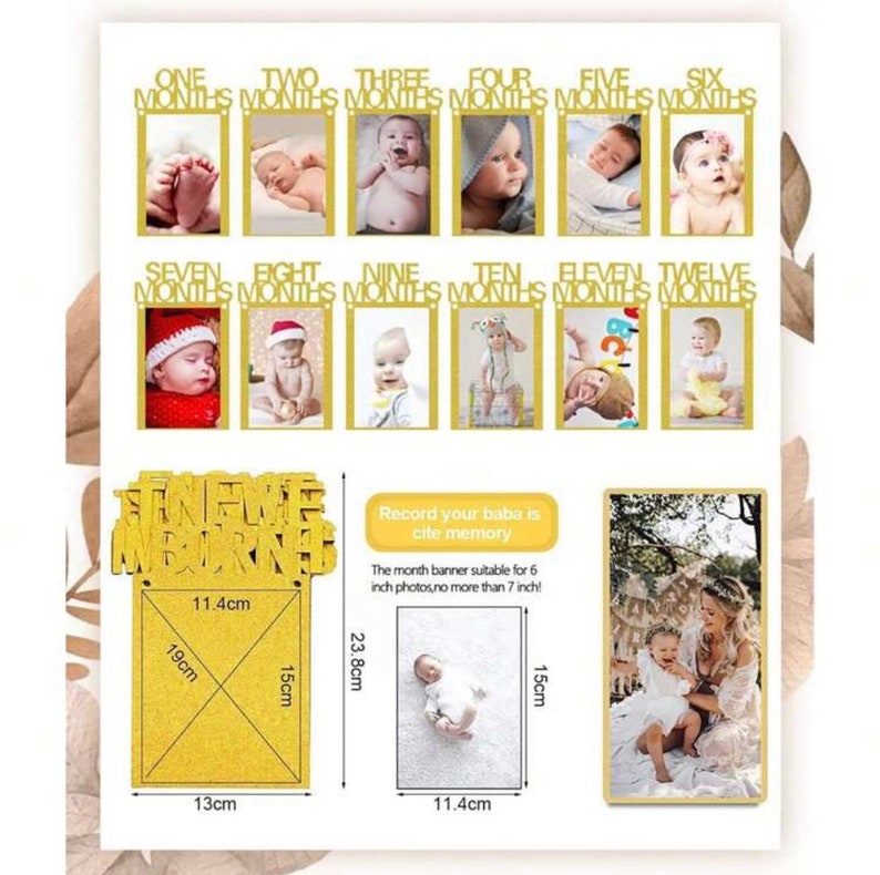 First Birthday Balloon Garland Kit for Girl, White Gold Champagne Balloons, One 1st Birthday Decorations, Photo Banner, Neutral Birthday