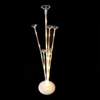 Light Up Balloon Stand Kit-2 Set Clear Balloon Stand for Table, Floor, Table Balloon Stand for Baby Shower Birthday Party Decor Wedding