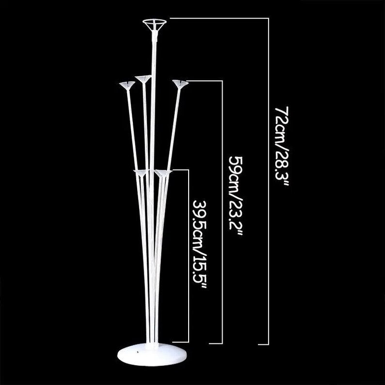 Light Up Balloon Stand Kit-2 Set Clear Balloon Stand for Table, Floor, Table Balloon Stand for Baby Shower Birthday Party Decor Wedding