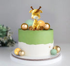 Safari Giraffe Cake Topper Set, Jungle Birthday Cake Decor, Baby Shower Cake Decoration, Wild One Party Decor, Animal Cake Topper