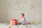 Gold Party Decorations Star Garlands Streamer Gold 3D Stars Metallic Paper Hanging Bunting Banner