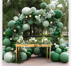 Dark Green and Sage Green Balloon Garland Double Stuffed Dusty Sage Green Balloons Forest Emerald Green Balloons Green Balloon Arch Kit