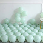 140PCS Dusty Green Pink Balloon Garland Arch Kit Retro Pink Mist Green Blue Haze Ivory Cream White Pastel Pink Balloons