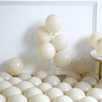 White Sand Balloon Garland Arch Kit 141PCS Neutral Sand White Latex Balloons for Boho Wedding Bridal Shower Birthday Baby Shower Party