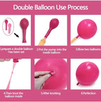 Navy Blue Pink Balloon Garland Double Stuffed Dark Blue Hot Pink Balloons Pastel Pink Blue Balloon Arch Kit Metallic Silver Balloons