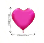 63 inch Red Heart Balloons,Giant Heart Shaped Love Balloons for Valentine's Day Wedding Engagement Anniversary Decorations