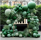 Dark Green and Sage Green Balloon Garland Double Stuffed Dusty Sage Green Balloons Forest Emerald Green Balloons Green Balloon Arch Kit