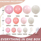 Dusty Rose Balloon Garland Kit, Mauve Pink Ivory Brown Balloon Arch, Boho Baby Shower Balloons, Neutral Birthday Party Decor, Girl Shower