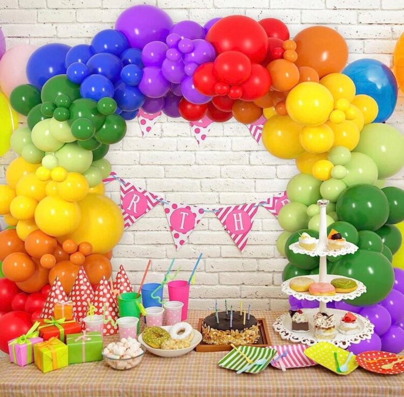 13FT Table Balloon Arch Kit Stand – Adjustable Balloon Arch Stand for Table, Reusable Balloon Table Arch Frame for Birthday, Baby Shower