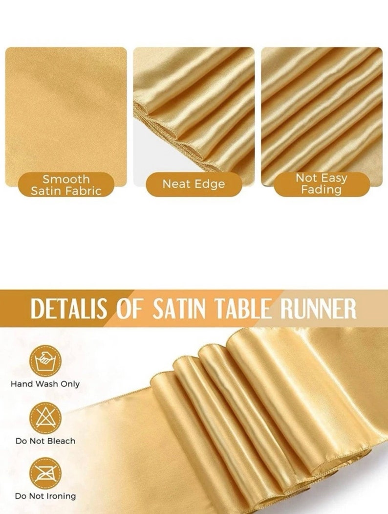 Black and Gold Tablecloths and Satin Table Runner Set, Table Cover Dining Plastic Table Cloths