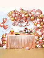 Rose Gold Balloon Arch Kit 134pcs, Blush Pink Gold Party Decorations, Birthday Balloon Garland Kit, Baby Shower, Bridal Shower Decor
