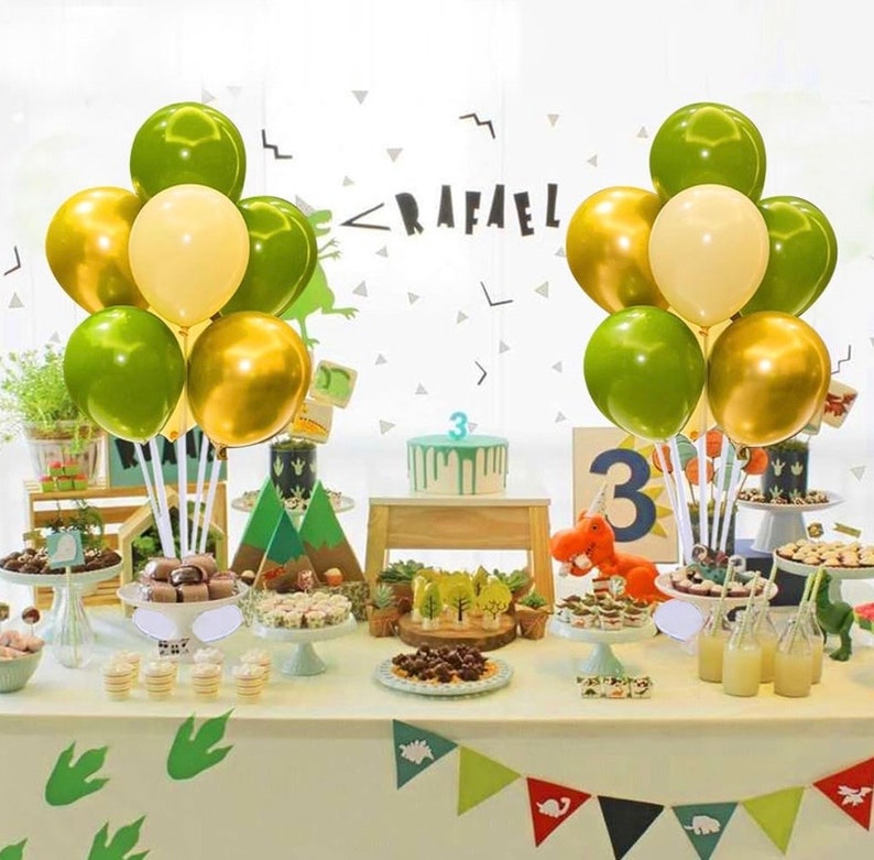 4 Set Balloon Stand Kit - Table Balloon Stands with Base, Easy Assembly Balloon Sticks, Reusable Balloon Holders for Baby Showers,Birthday