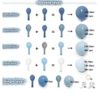 Dusty Blue Balloon Arch Kit Double Stuffed Dark Blue Baby Blue Balloon Garland Pastel Dark Teal Light Blue Latex Balloons