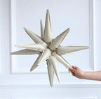 Neutral Balloon Arch Kit 148Pcs Boho Brown Sand White and Gold Latex Balloon Garland with Cream Star Foil Balloon