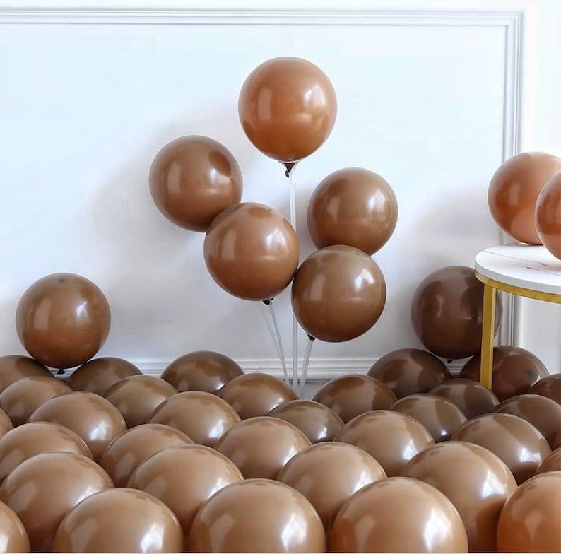 Neutral Balloon Arch Kit 148Pcs Boho Brown Sand White and Gold Latex Balloon Garland with Cream Star Foil Balloon