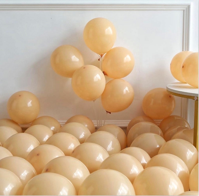 Neutral Balloon Arch Kit 148Pcs Boho Brown Sand White and Gold Latex Balloon Garland with Cream Star Foil Balloon