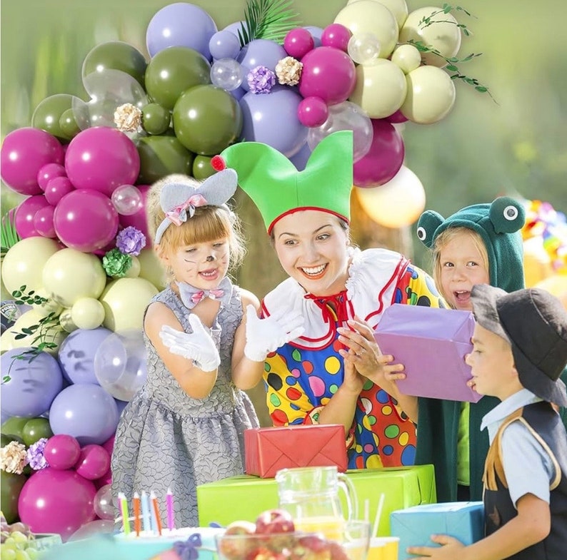 Pink Green Balloon Arch Kit, 114pcs Balloon Garland, Birthday Party Decorations, Boho Balloon Arch, Baby Shower Decor, Photo Backdrop