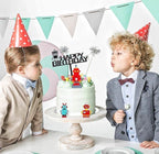 11 Pcs Robot Cake Toppers for Boys Robot Birthday Cake Topper Gear Happy Birthday Robot Cake Cupcake Decorations for Robot Birthday Party