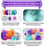 Disco Balloon Arch 125PCS 80s Balloon Arch Kit mit Hot Pink and Purple Teal Orange Metallic Green Balloons 22in Disco Ball Balloons