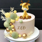 Safari Animal Cake Toppers | Giraffe Set Cake Toppers | Themed Birthday Baby Shower Cake |Wild One Birthday | Jungle Animals 16pcs