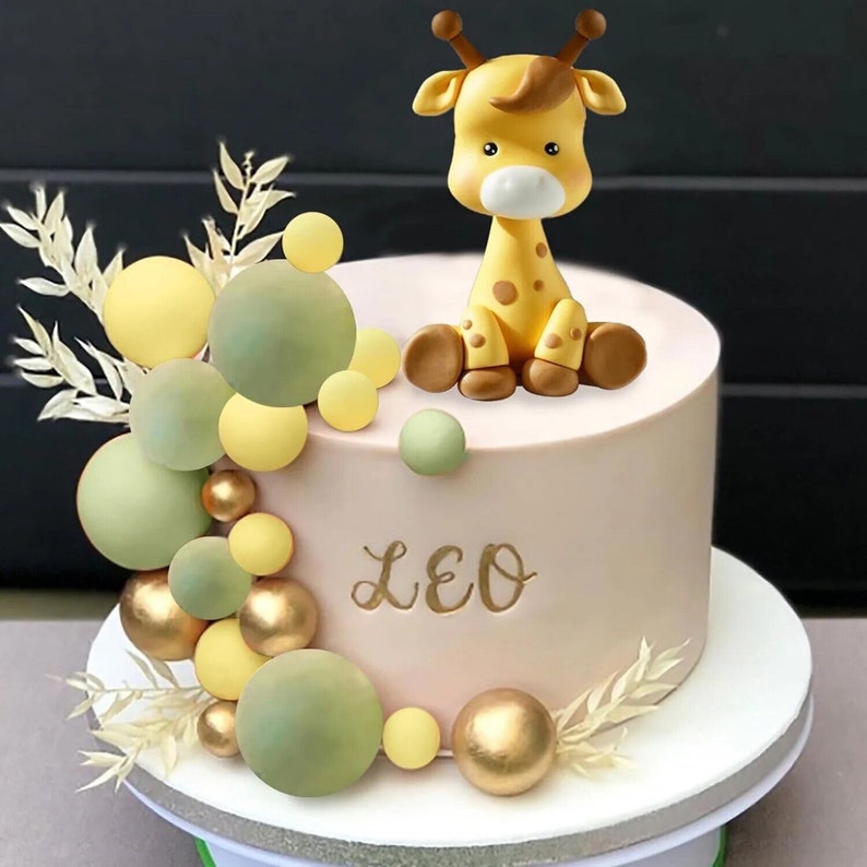 Safari Animal Cake Toppers | Giraffe Set Cake Toppers | Themed Birthday Baby Shower Cake |Wild One Birthday | Jungle Animals 16pcs