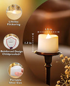 12-Pack Flameless LED Tea Lights Candles Battery Operated, Fake Electric Candles TeaLights  Centerpieces Table Decor,Wedding,Halloween Party