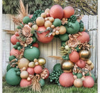 Sage Green Pink Gold Balloon Garland Kit, Dusty Rose Nude Balloon Arch for Baby Shower, Birthday, Bridal Shower Decor