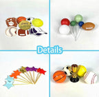 Sports Cake Toppers Sports Cake Decoration with Soccer Football Baseball Basketball Tennis Golf for Boys Men Sports Theme Birthday Party