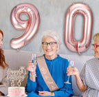 90th Birthday Decorations Gifts for Women Birthday Party Favors Including 90th Crown/Tiara Birthday fabulous 90th Sash 90th Birthday Candle
