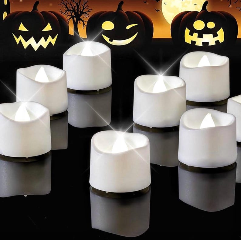 Pure White Flameless LED Tea Lights Candles, 200+Hour Battery Operated Fake Electric Votive Candles TeaLights for Christmas,Holiday,12-pack