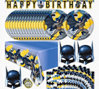 Batman Birthday Party Supplies, Batman Party Supplies Batman Birthday Decorations,Batman Party Decorations ,Banner,Table Cover, Masks,Plates