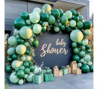 Dark Green and Sage Green Balloon Garland Double Stuffed Dusty Sage Green Balloons Forest Emerald Green Balloons Green Balloon Arch Kit