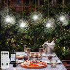 5 Pack 1000 LED Plug in Firework Lights Starburst Lights for Christmas Garden/Patio/Wedding/Party/Bedroom Outdoor or Indoor Decor,Waterproof