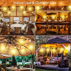 Firework Lights Waterproof Hanging, 200 LED Battery Operated Decorative String Lights Outdoor for Wedding, Party, Backyard, Patio Indoor