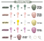 Dusty Green Pink Yellow Balloon Garland - Double Stuffed Pastel Pink Lilac Yellow Balloons Haze Pink Purple Green Floral Balloon Arch Kit