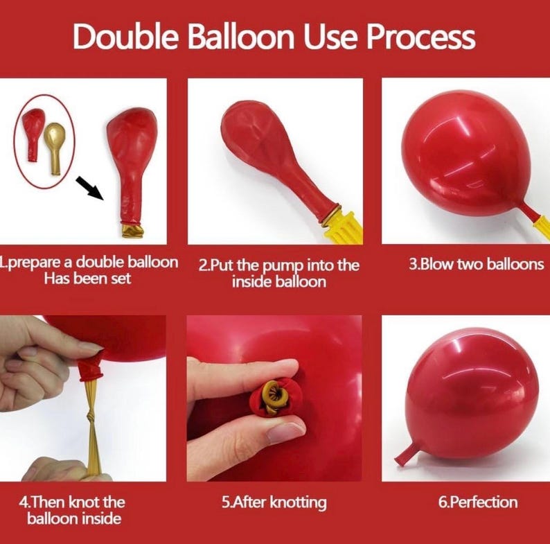 Red and Gold Balloon Garland Double Stuffed Ruby Red Gold Balloons Arch Kit With Red Mylar Balloon for Wedding Engagements Valentine’s Day
