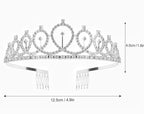 Birthday Queen" Sash & Rhinestone Tiara Set - Birthday Tiaras and Sash Birthday Party Favors Glitter Birthday Decorations Birthday Crown