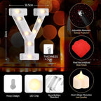 Marry Me Light up Letters Proposal Decorations Will You Marry Me Sign Rose Petals 24 LED Candles Romantic Night Light for Proposal Engagemen