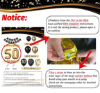 40th Birthday Decorations for Men Women, Black and Gold 40th Birthday Balloons Party Decorations with 40th Happy Birthday Banner