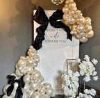 White Balloons Garland Arch Kit,120Pcs Pearl Sand White and Double Stuffed Balloons Garland Different Sizes for Girl Women Birthday Bridal