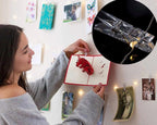 Photo String Lights with Clips for Hanging: 33Ft 100LED & Timer Fairy Light with 50 Clear Clip for Picture Display Indoor Bedroom Room Wall