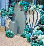Teal Blue Balloons Double Stuffed Mint Blue Balloon Garland Turquiose Balloon Arch Kit Metallic Peacock Balloons Different Sizes