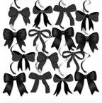 Bow Party Hanging Swirls Decorations, Black Bow Birthday Party Decortions,Coquette Birthday Party Bow Party Decorations for Birthday, Bridal