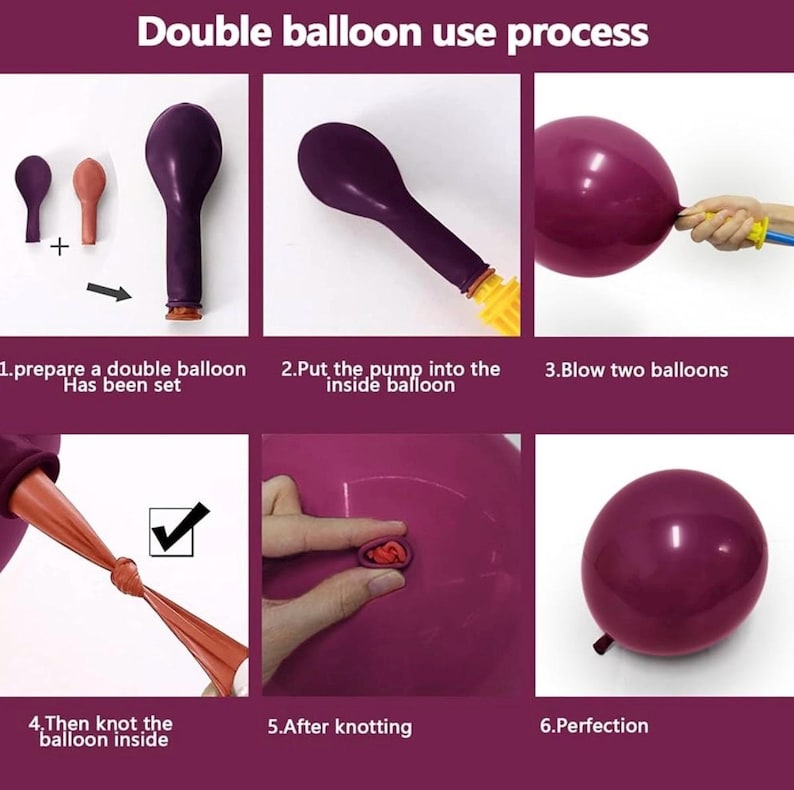 Burgundy Pink Balloon Garland Double Stuffed Pastel Pink Nude Beige Balloon Plum Mauve Lavender Latex Balloons Arch Kit for Birthday Wedding