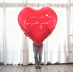 63 Inch Huge Heart Balloons Romantic Jumbo Large Heart Foil Balloons for Wedding Engagement Anniversary Valentines Day Party Decor