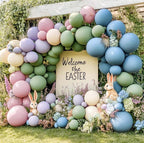 Blue Green Pink Balloon Garland - Double Stuffed Dusty Blue Sage Green Balloon Light Pink Purple Lavender Pastel Balloon Arch Kit
