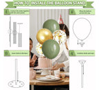 217 Pcs Sage Green Baby Shower Decorations, Neutral Baby Shower Decor Supplies- Disposable Dinnerware Set With Eucalyptus Leaf (25 Guest)