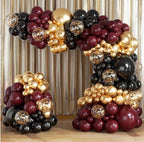 Burgundy Balloon Arch Garland Kit 164pcs Metallic Rose Gold Maroon Gold Balloons in Different Sizes for Bridal, Baby Shower ,Graduation