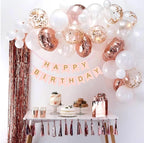 Sweet 16 Party Decorations,16th Birthday Boxes Decor for Girls Women Sweet Sixteen Happy Birthday Banner Kits Pink Rose Gold Foil Balloons